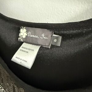 Damee Inc sequined black cocktail dress size 8 (Never Worn)